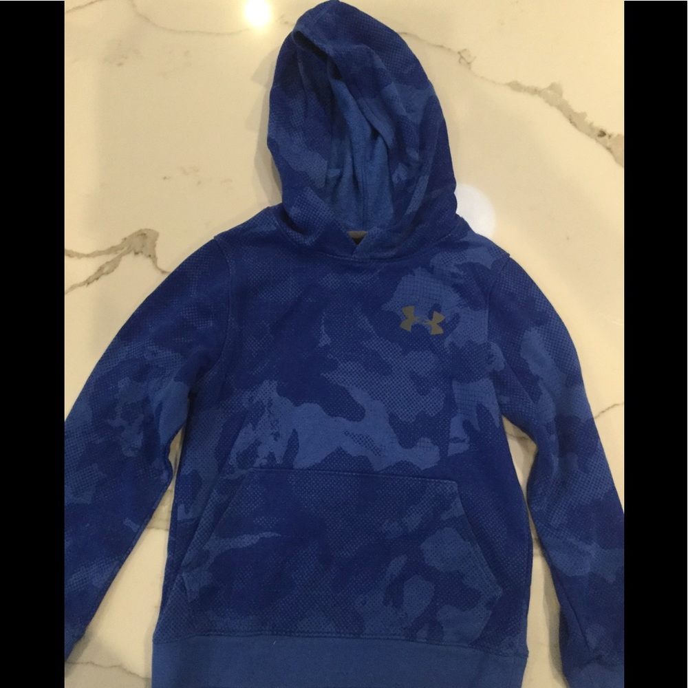Under Armor blue cammo hoodie